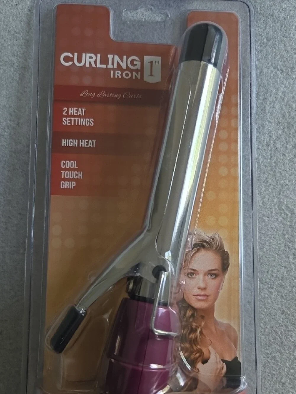 Remington Curling Iron in Silver and Purple Pink Accents